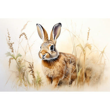 Rabbit Watercolour Canvas